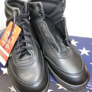 Thorogood 534-6555 Black Ankle Leather Boots Womens Size 7.5M New Vibram Sole